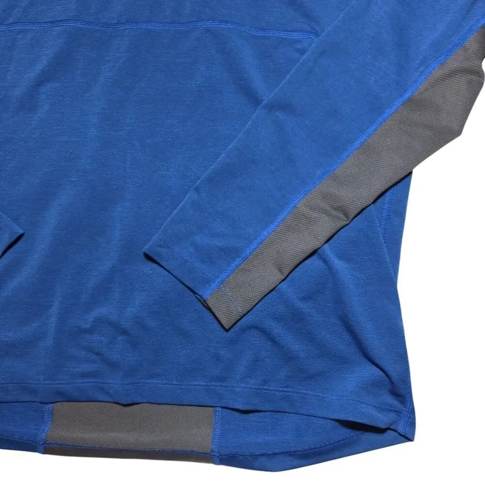 Shirt The North Face Long Sleeve Quarter Zip FlashDry Blue Grey Mens Medium